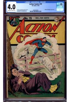ACTION COMICS #79 CGC 4.0 OW/WH PAGES front cover