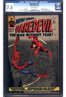 DAREDEVIL #16 CGC 7.5 OW PAGES front cover