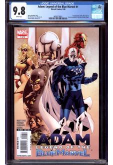 ADAM: LEGEND OF THE BLUE MARVEL #1 CGC 9.8 WHITE PAGES front cover