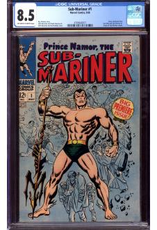 SUB-MARINER #1 CGC 8.5 OW/WH PAGES front cover
