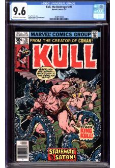 KULL THE DESTROYER #20 CGC 9.6 OW/WH PAGES front cover
