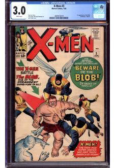 X-MEN #3 CGC 3.0 WHITE PAGES front cover