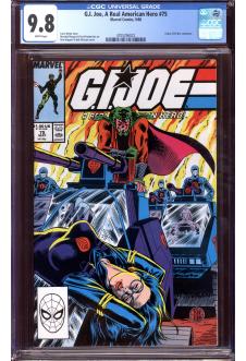 G.I. JOE, A REAL AMERICAN HERO #75 CGC 9.8 WHITE PAGES front cover
