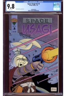 SPACE USAGI #V2 #2 CGC 9.8 WHITE PAGES front cover