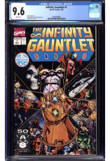 INFINITY GAUNTLET #1 CGC 9.6 WHITE PAGES front cover
