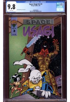 SPACE USAGI #V2 #3 CGC 9.8 WHITE PAGES front cover