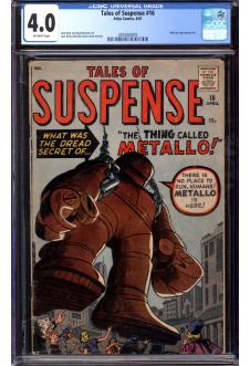 TALES OF SUSPENSE #16 CGC 4.0 OW PAGES front cover