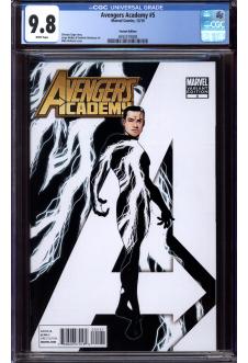 AVENGERS ACADEMY #5 CGC 9.8 WHITE PAGES front cover