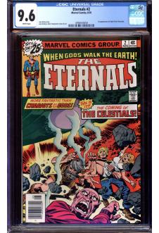 ETERNALS #2 CGC 9.6 WHITE PAGES front cover