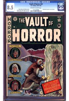 VAULT OF HORROR #22 CGC 8.5 OW/WH PAGES front cover
