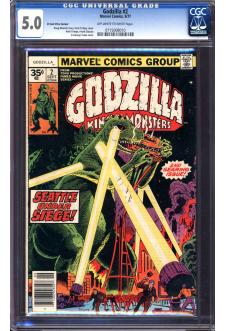 GODZILLA #2 CGC 5.0 OW/WH PAGES 35c PRICE VARIANT front cover