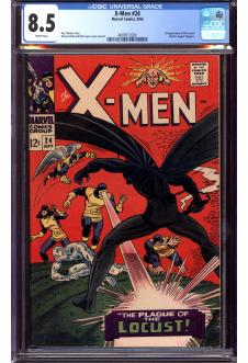 X-MEN #24 CGC 8.5 WHITE PAGES front cover