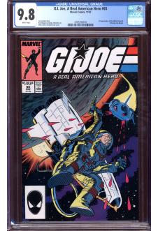 G.I. JOE, A REAL AMERICAN HERO #65 CGC 9.8 WHITE PAGES front cover