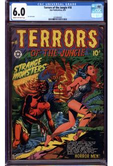 TERRORS OF THE JUNGLE #18 CGC 6.0 CR/OW PAGES front cover