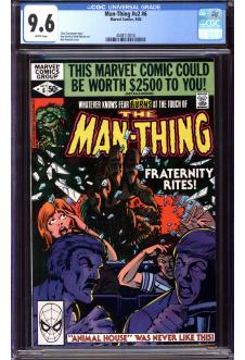 MAN-THING #V2 #6 CGC 9.6 WHITE PAGES front cover