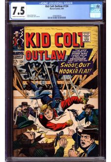 KID COLT OUTLAW #134 CGC 7.5 CR/OW PAGES front cover