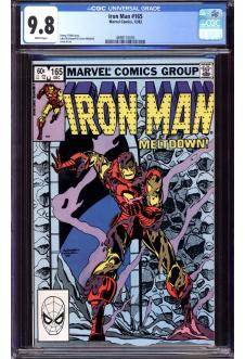 IRON MAN #165 CGC 9.8 WHITE PAGES front cover