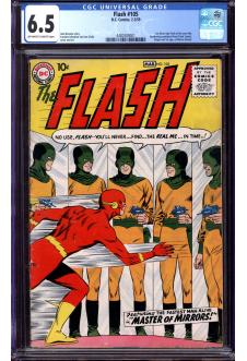 FLASH #105 CGC 6.5 OW/WH PAGES front cover