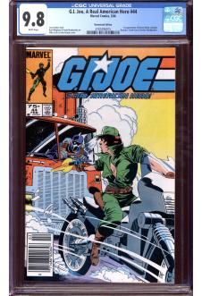 G.I. JOE, A REAL AMERICAN HERO #44 CGC 9.8 WHITE PAGES front cover