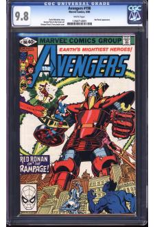 AVENGERS #198 CGC 9.8 WHITE PAGES front cover