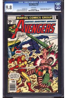 AVENGERS #163 CGC 9.8 WHITE PAGES front cover
