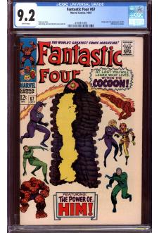 FANTASTIC FOUR #67 CGC 9.2 WHITE PAGES front cover