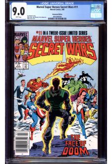 MARVEL SUPER HEROES SECRET WARS #11 CGC 9.0 WHITE PAGES front cover