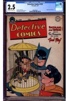 DETECTIVE COMICS #120 CGC 2.5 OW/WH PAGES front cover