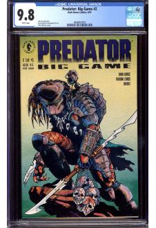PREDATOR: BIG GAME #2 CGC 9.8 WHITE PAGES front cover