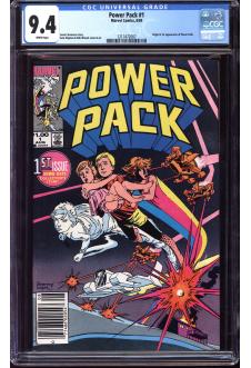 POWER PACK #1 CGC 9.4 WHITE PAGES front cover