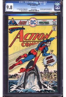 ACTION COMICS #456 CGC 9.8 WHITE PAGES front cover