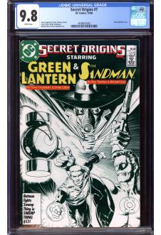 SECRET ORIGINS #7 CGC 9.8 WHITE PAGES front cover
