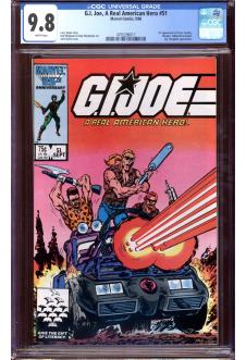 G.I. JOE, A REAL AMERICAN HERO #51 CGC 9.8 WHITE PAGES front cover