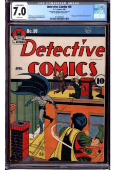 DETECTIVE COMICS #50 CGC 7.0 WHITE PAGES C front cover