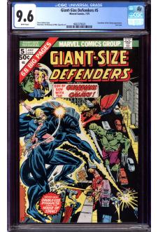 GIANT-SIZE DEFENDERS #5 CGC 9.6 WHITE PAGES front cover