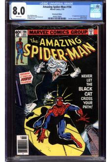 AMAZING SPIDER-MAN #194 CGC 8.0 WHITE PAGES front cover