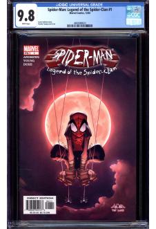 SPIDER-MAN: LEGEND OF THE SPIDER-CLAN #1 CGC 9.8 WHITE PAGES front cover