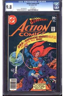 ACTION COMICS #478 CGC 9.8 WHITE PAGES front cover