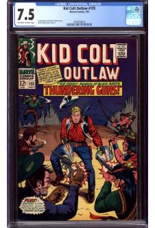 KID COLT OUTLAW #135 CGC 7.5 OW/WH PAGES front cover