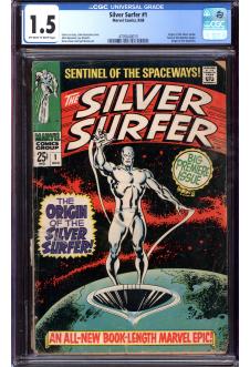 SILVER SURFER #1 CGC 1.5 OW/WH PAGES front cover