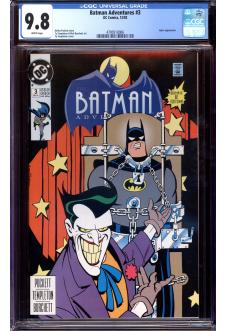 BATMAN ADVENTURES #3 CGC 9.8 WHITE PAGES front cover