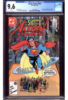 ACTION COMICS #583 CGC 9.6 WHITE PAGES front cover