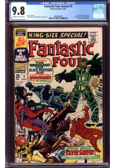 FANTASTIC FOUR ANNUAL #5 CGC 9.8 OW/WH PAGES front cover
