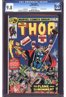 THOR #247 CGC 9.8 WHITE PAGES front cover