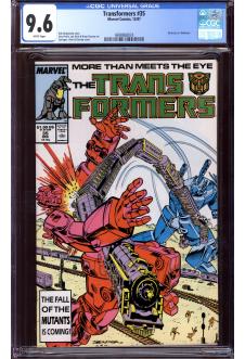 TRANSFORMERS #35 CGC 9.6 WHITE PAGES front cover