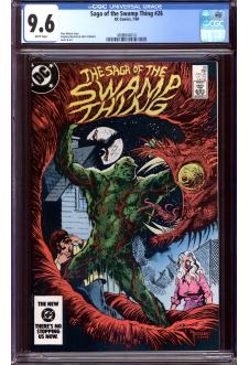 SAGA OF THE SWAMP THING #26 CGC 9.6 WHITE PAGES front cover