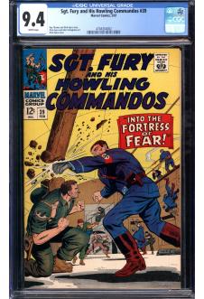 SGT. FURY AND HIS HOWLING COMMANDOS #39 CGC 9.4 WHITE PAGES front cover