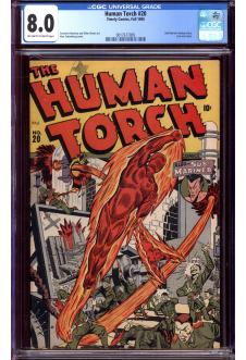 HUMAN TORCH #20 CGC 8.0 OW/WH PAGES front cover