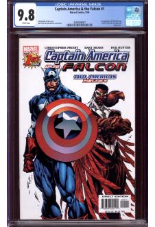 CAPTAIN AMERICA & THE FALCON #1 CGC 9.8 WHITE PAGES front cover