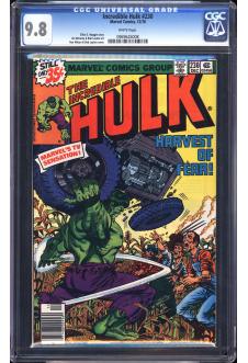 INCREDIBLE HULK #230 CGC 9.8 WHITE PAGES front cover